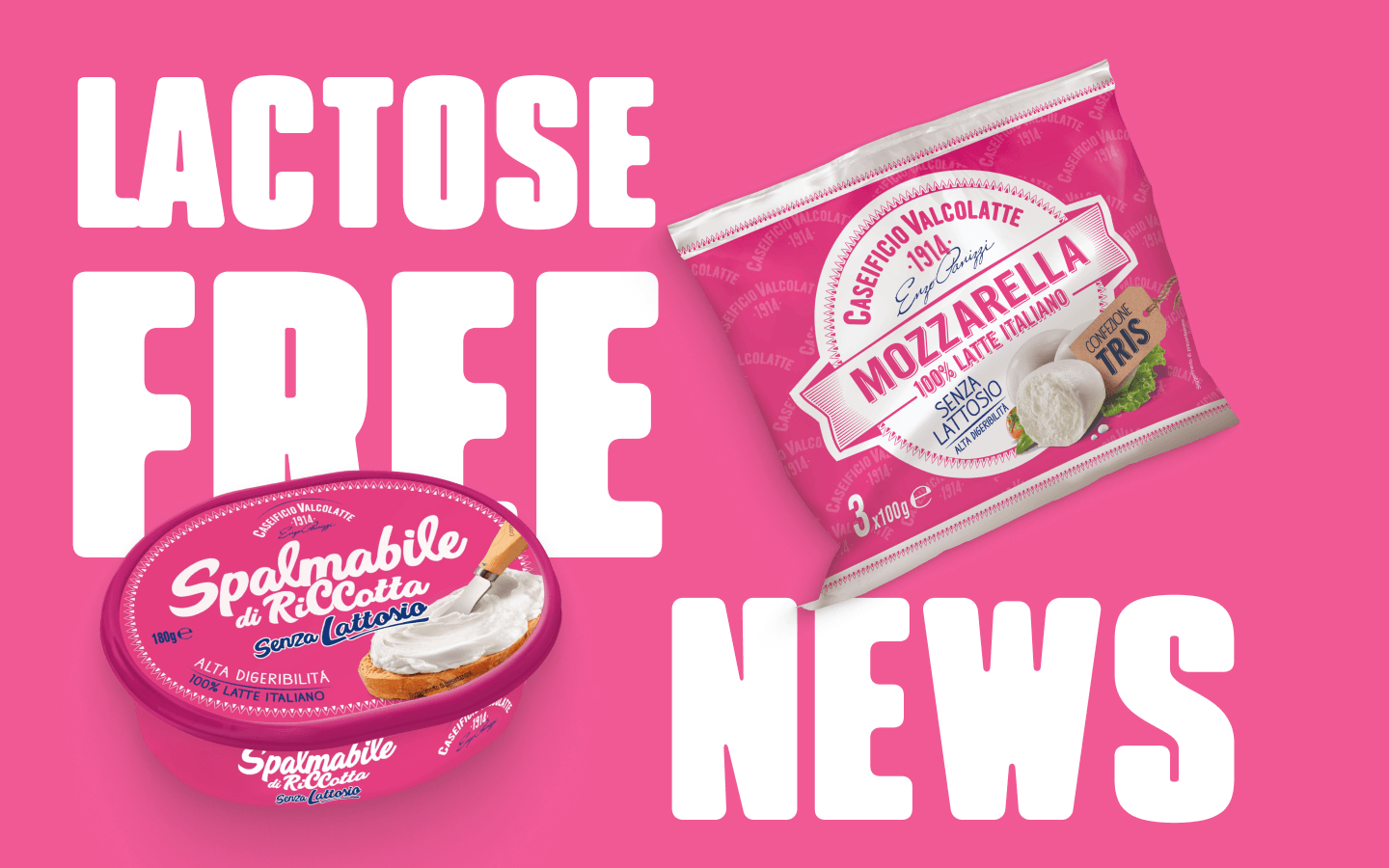 Two new lactose-free cheeses - News - Valcolatte EN