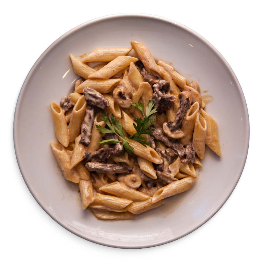 Pasta with ricotta, radicchio and mushrooms - Valcolatte EN