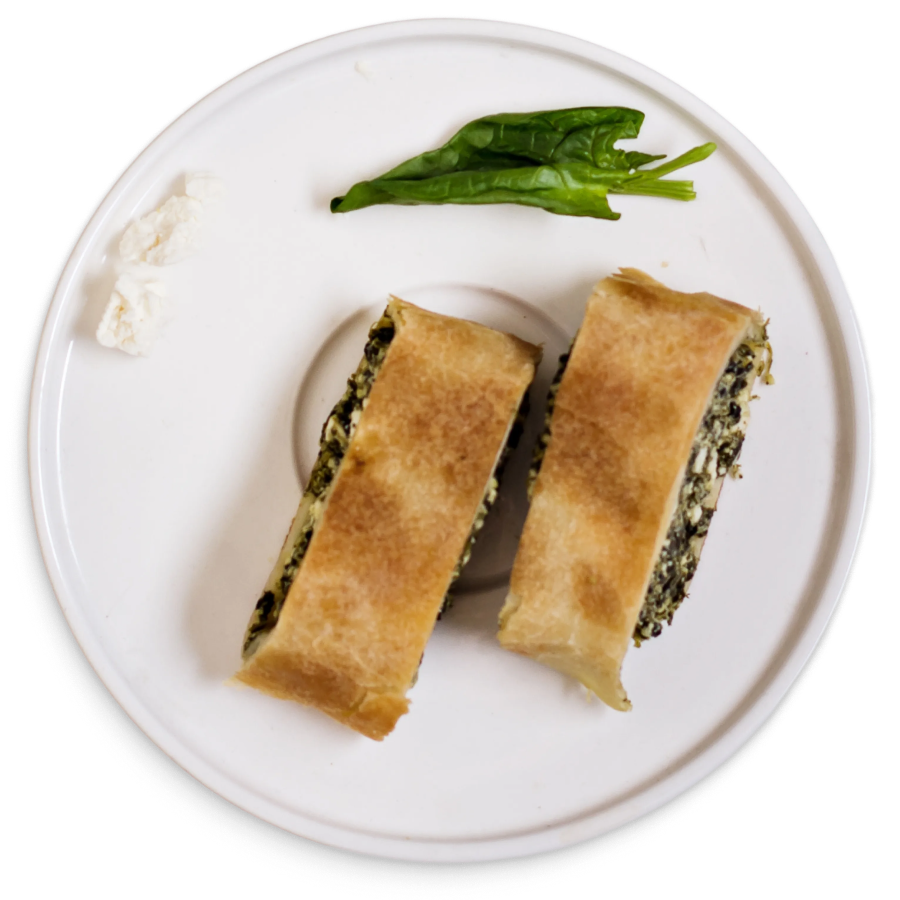 Strudel con ricotta, carciofi e cicoria - Valcolatte